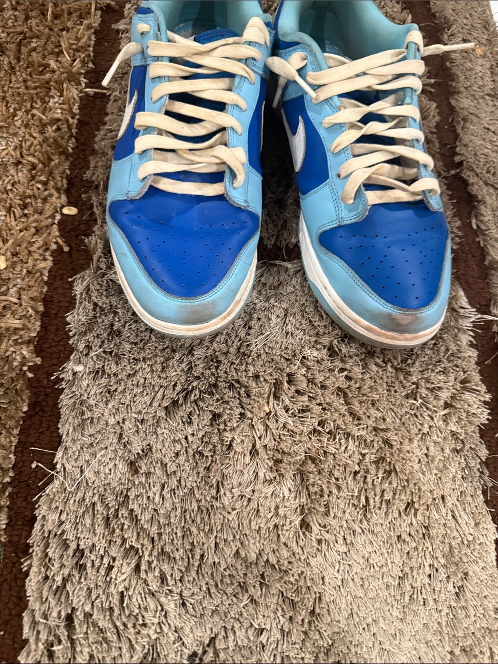 Nike Kids Blue Two-Tone Low-Top Sneakers